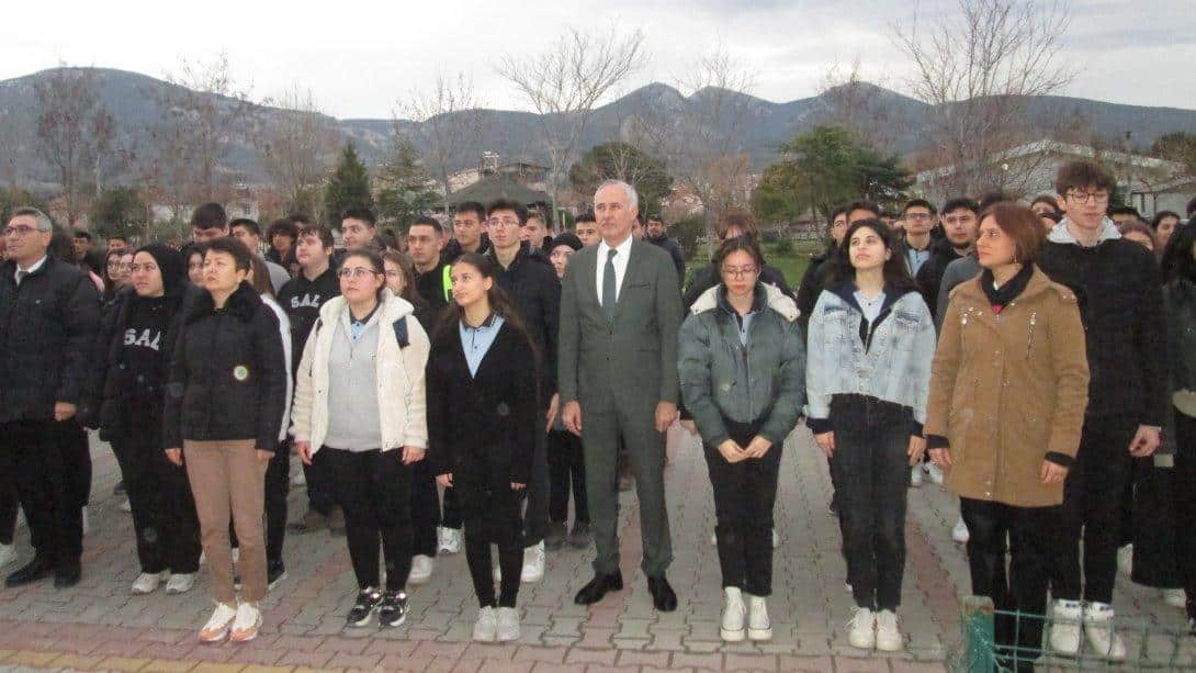 Mustafa DİKİCİ, Soma Anadolu Lisesindeki Bayrak Törenine Katıldı.